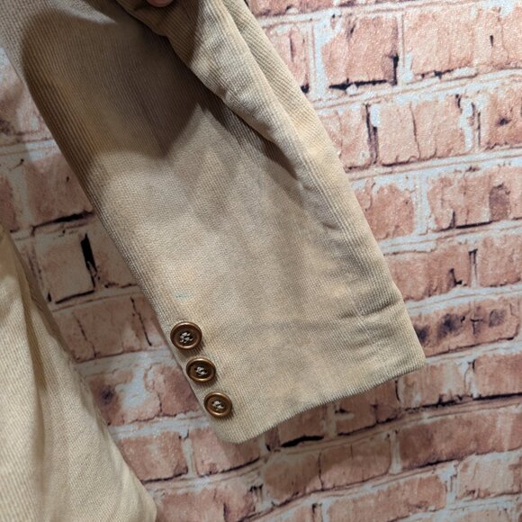 DC Collection VINTAGE Tan Corduroy Blazer Size 14 - Picture 4 of 15